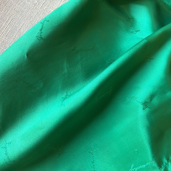 Givenchy for Chesa Green Logo Embroidered Button Down LS Blouse Size 10 - Picture 9 of 12